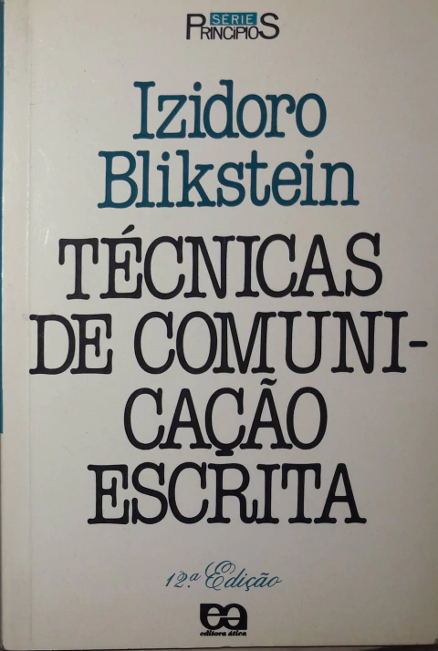 técnicas de comunicação escrita – izidoro blikstein