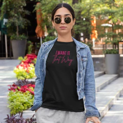 Baby Look Feminina Backstreet Boys Frases I Want It That Way - comprar online