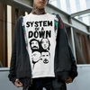 Camiseta Oversized System Of a Down Cabeças - comprar online