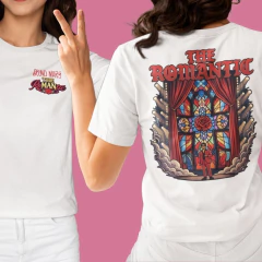Camiseta Bruno Mars The Romantic Frente e Costas Vitral - comprar online