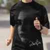Camiseta Oversized Dua Lipa Radical Optimism Big Head Pontilhado - comprar online