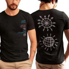 Camiseta Harry Styles Kiss Disco Logo Frente e Costas - comprar online