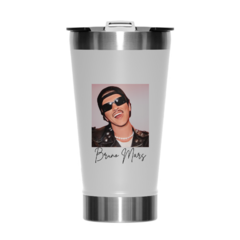 Copo Térmico Cerveja Branco - Bruno Mars Cartoon APT
