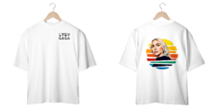 Camiseta Oversized Lady Gaga Sol de Janeiro Frente e Costas Branca na internet