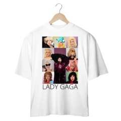 Camiseta Oversized Lady Gaga The Cartoon Eras Branca na internet