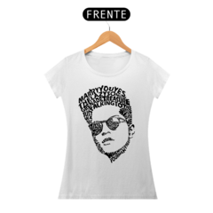 Baby Look Feminina Bruno Mars Type Branca na internet