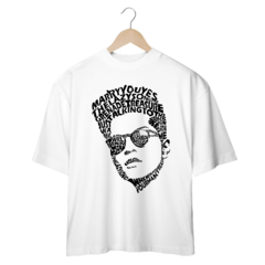 Camiseta Oversized Bruno Mars Type Branca na internet