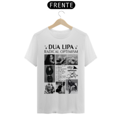 Camiseta Dua Lipa Radical Optimism Track List na internet
