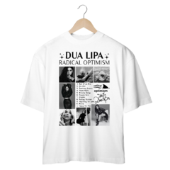 Camiseta Oversized Dua Lipa Radical Optimism Track List na internet