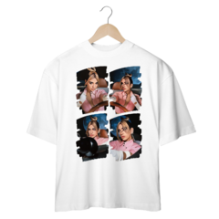 Camiseta Oversized Dua Lipa Cartoon Future Nostalgia - Use Romani