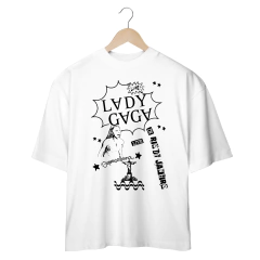 Camiseta Oversized Lady Gaga Live In Copacabana na internet