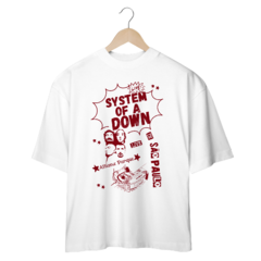 Camiseta Oversized System Of a Down Live in São Paulo na internet