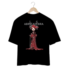 Camiseta Oversized Lady Gaga Cartoon Lady In Red na internet