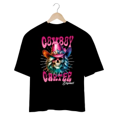 Camiseta Oversized Beyoncé Cowboy Carter Skull na internet