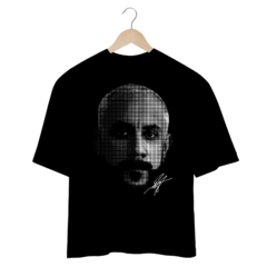 Camiseta Oversized AJ McLean Backstreet Boys Big Head Pontilhado na internet
