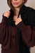 Conjunto Tricot Olívia - Marrom