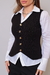 Colete Tricot Aurora - Preto - comprar online