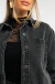 Jaqueta Marina Jeans Over - Preta - loja online