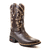 Bota texana café bordado flores 6173 - loja online