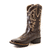 Bota texana café bordado flores 6173 - annacountry1