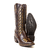 Bota texana cano alto café laser dourado 6217 - comprar online