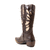 Bota texana bico fino café laser dourado 6218 - loja online