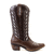 Bota texana cano alto chocolate bordado prata 6217 na internet
