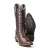 Bota texana cano alto chocolate bordado prata 6217 - comprar online