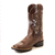 Bota texana feminina chocolate bordada café 6170 - loja online
