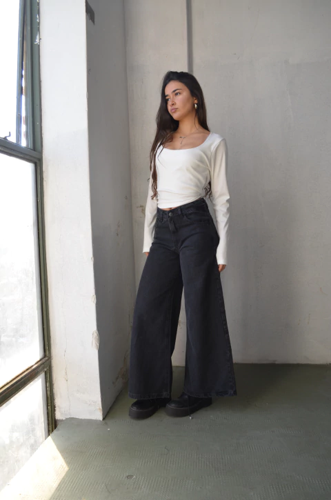 Super Wide Leg | gris - comprar online