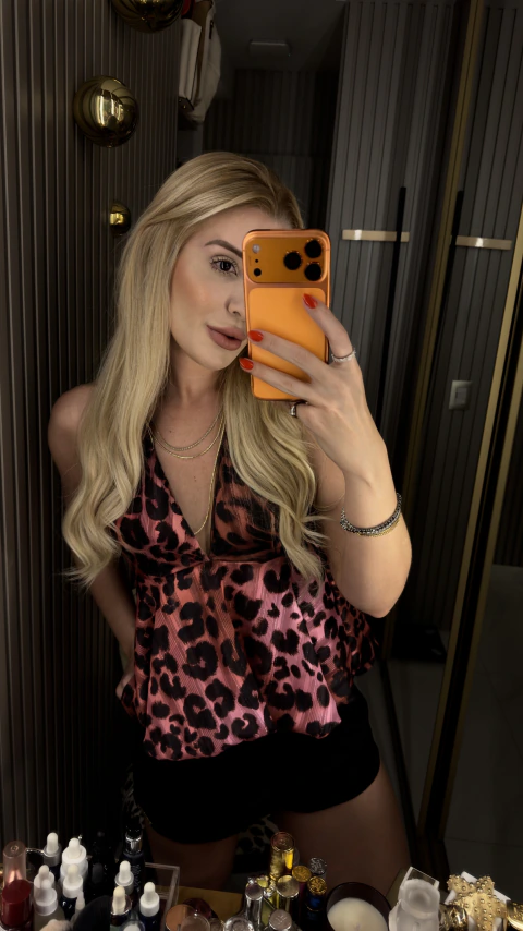 Blusa com Estampa Animal Print