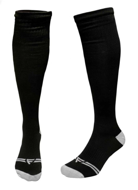 Medias fútbol, rugby, hockey negras talle juvenil/dama