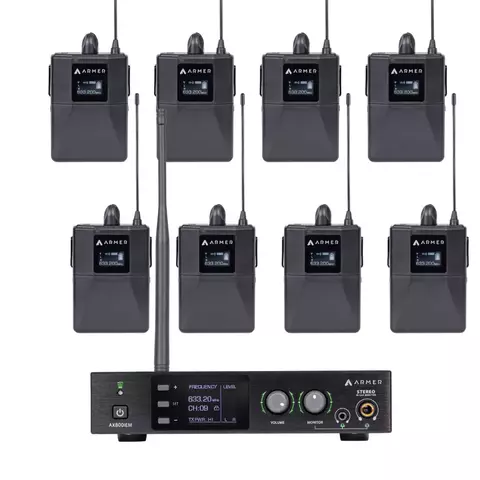 Retorno Palco Sem Fio Fone In Ear Armer C/ 8 Receptores