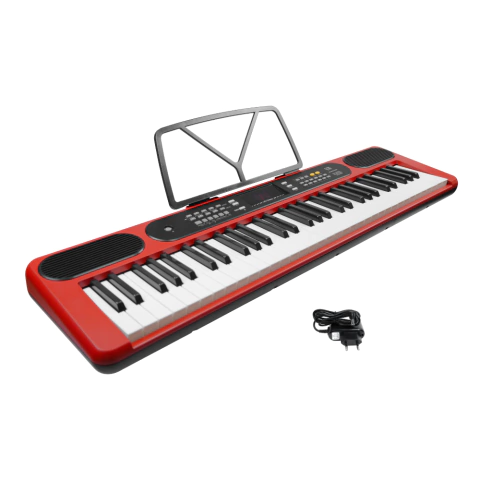 Teclado Musical 61 Teclas AZ KEYS TONE KT61 Vermelho com Fonte Bivolt - comprar online