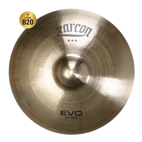 Prato de Bateria Ride 20" Zarcon EVO Condução Liga B20 - comprar online