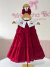 Vestido Cerejinha Marsala