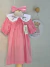 Vestido Rosa Gola Boneca - loja online