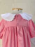 Vestido Rosa Gola Boneca - Maluzinha Baby | Moda Infantil