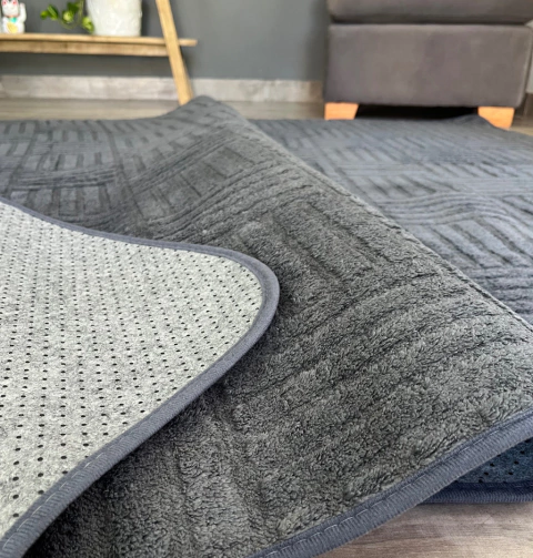 Alfombra Relieve Bastones Gris 2X2,30 - comprar online