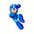 Sticker Arte de píxeles de Mega Man Personalizado Vinilo Premium - Ult