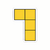 Sticker Pegatina Tetris amarilla Personalizado Vinilo Premium - Ultra Resistente