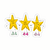 Sticker ¡Feliz cumpleaños amigos estrellas! Personalizado Vinilo Premium - Ultra Resistente