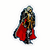 Sticker Alucard Capa negra y roja Clásica Retro de 32 bits Personaliza