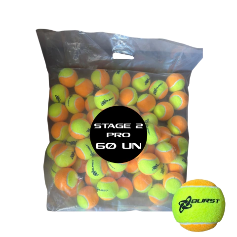 Saco de Bola de Beach Tennis Stage 2 - 60 Unidades - BURST