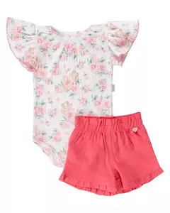 Conjunto body e short - Anjos Baby (Ref 24492) - comprar online