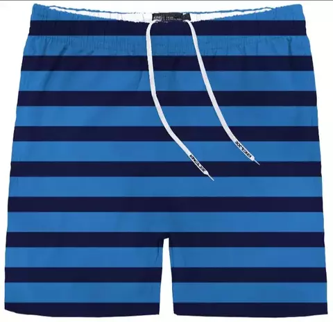 Short tactel listra azul- king & Joe (Ref 25301) - comprar online