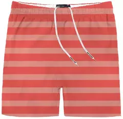 Short tactel listra vermelho - king & Joe (Ref 25297) - comprar online