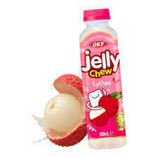 BEBIDA JELLY CHEW SABOR LYCHEE C/NATA DE COCO OKF 500ML