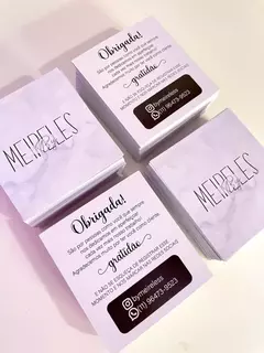 Cartão Agradecimento Verniz Total 8.8x9.8cm - comprar online