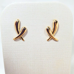 1318 - Brinco Minimalista Biju Dourado - comprar online